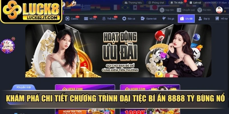 Khám phá chi tiết chương trình đại tiệc bí ẩn 8888 tỷ bùng nổ
